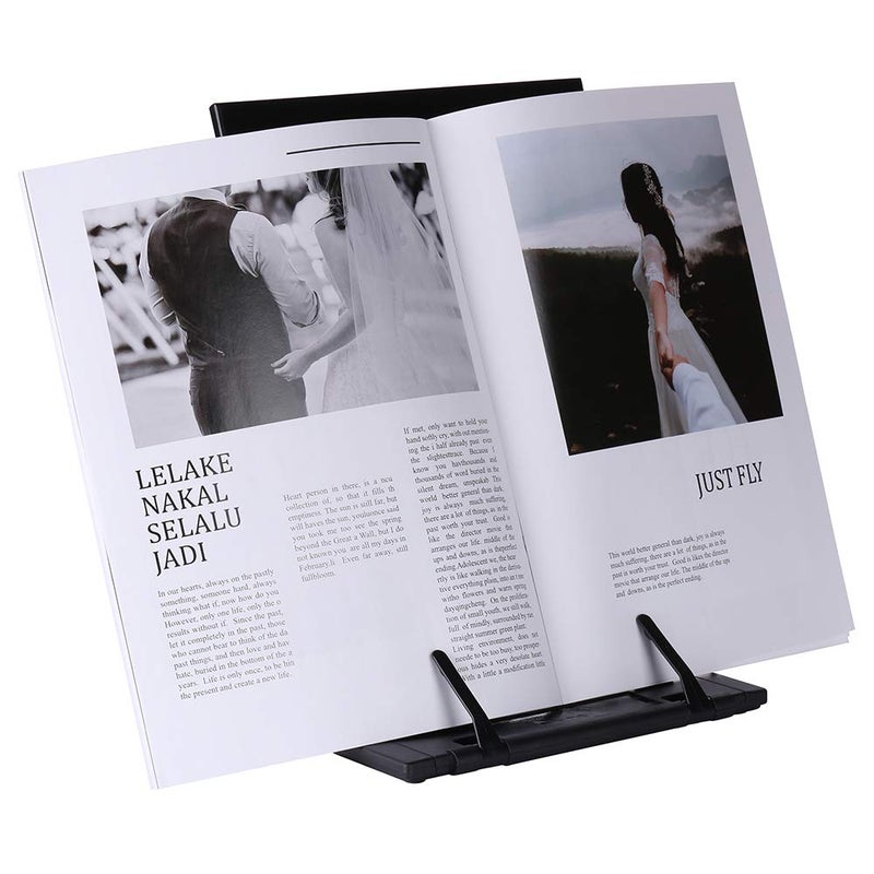 Abankey KLOUD CityBlack Metal Desktop Document Book Holder with 7 Adjustable Positions (Lost ocean-SJ981) - Image 3